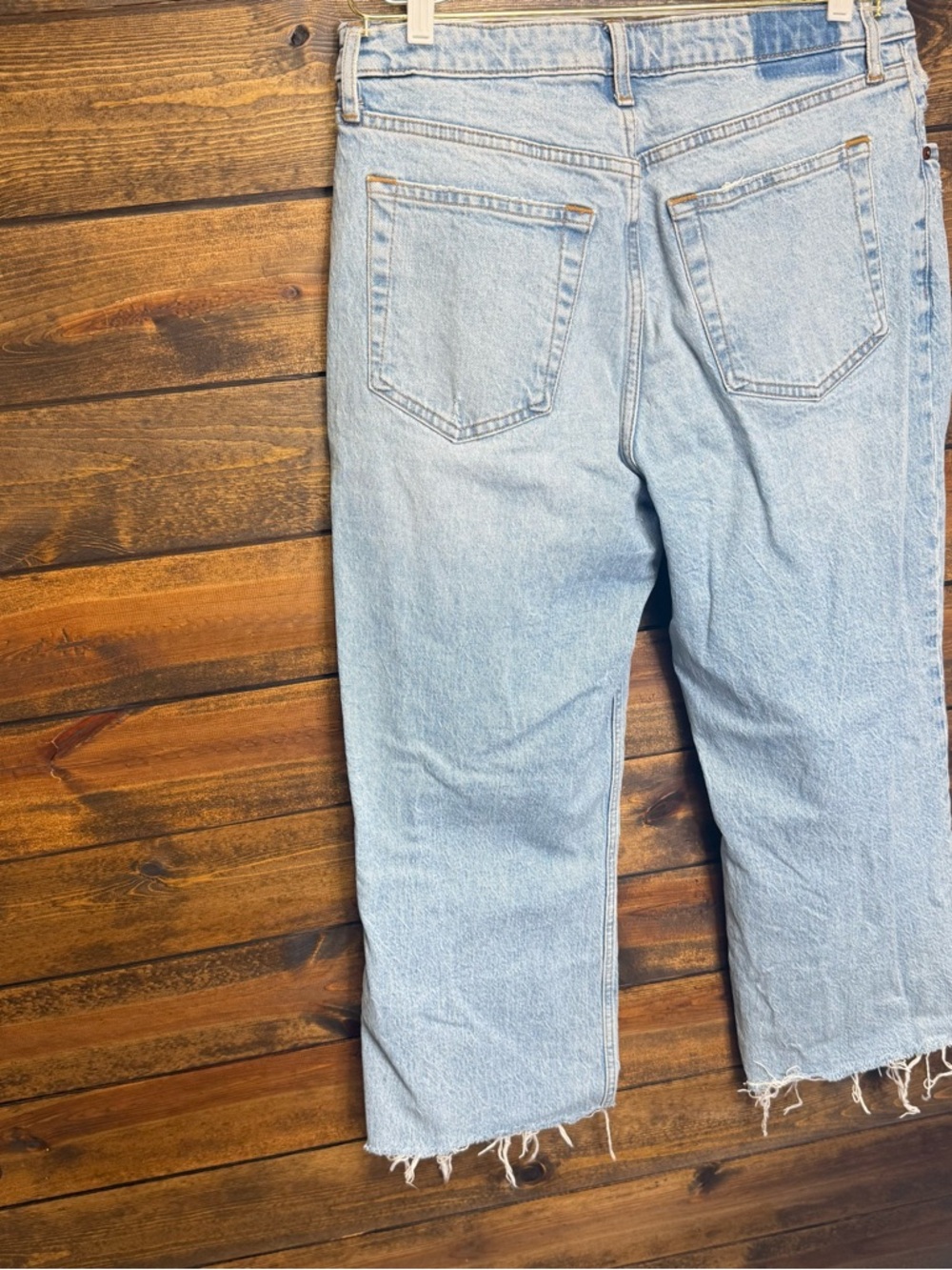 Abercrombie and Fitch Distressed Jeans Size 12 31" waist curve love 90's relaxed - Picture 3 of 14